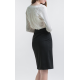 High Waist Pencil Skirt with Pockets