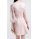 LIGHT PINK Tie Front Dress