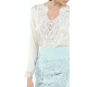 White Hollow-Out Lace Top