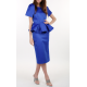 Royal Blue Shaped Blouse